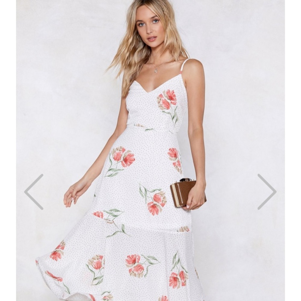 White flower dress